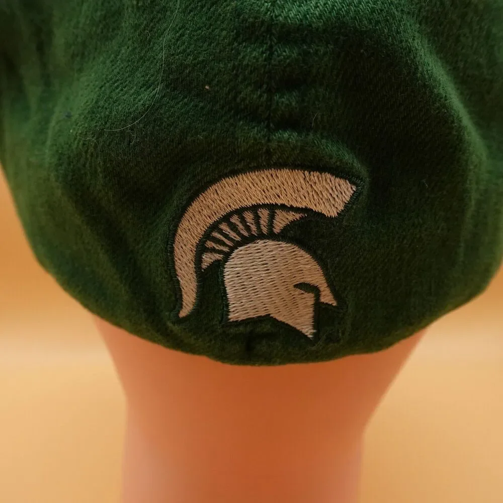 Michigan State Spartans Hat Cap Nike Strap Back Mens Green White NCAA Basketball
